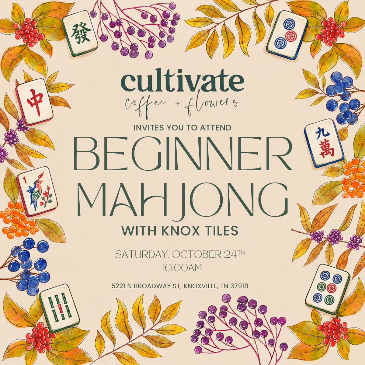101 Beginners Mahjong Class